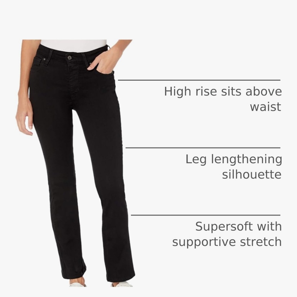 Levi's Women's High-Rise Black Jeans